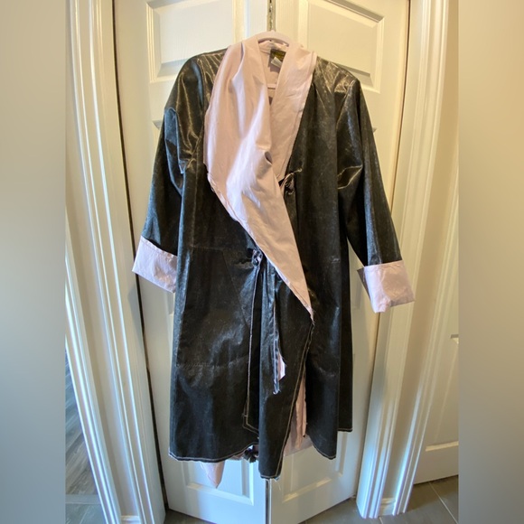 Jackets & Blazers - Linda Lundstrom Women's Black and Pink Coat